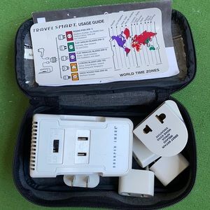 Sharper image dual wattage international converter set